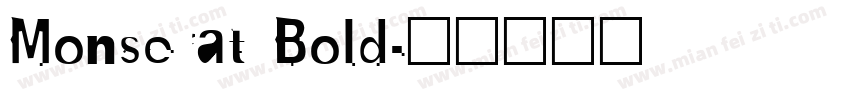 Monserat Bold字体转换